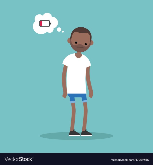 low-battery-conceptual-young-exhausted-black-man-vector-17969356