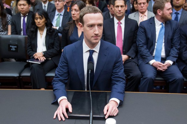 CEO of Facebook Mark Zuckerberg testifies before the House of Representatives House Energy and Commerce Committee, Washington, USA - 11 Apr 2018