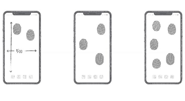 Huawei-all-screen-fingerprint-unlock-patent