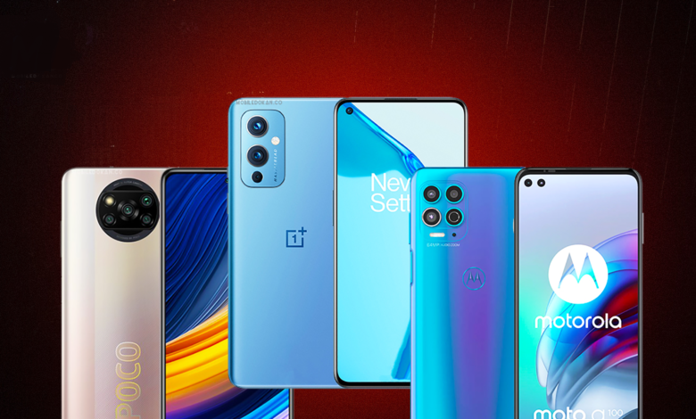 POCO-X3-Pro-OnePlus-9-Moto-G100-Realme-8-launch-Next-Week-780x470