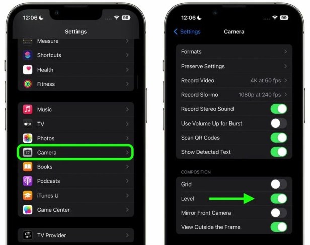 ios-17-camera-level-Smartphonegreece